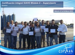 Certificación Integral SIAHO Modulo C – Supervisorio ESVENCA
