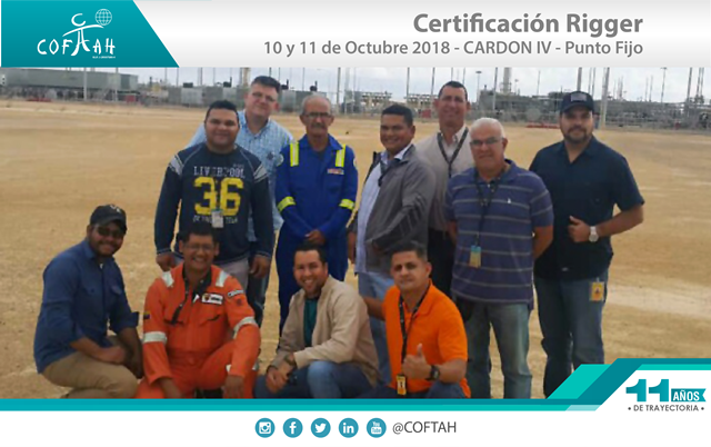 Certificación de Rigger (CARDON IV) Punto Fijo