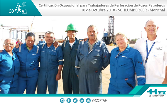 Certificación Ocupacional Trabajadores Perforación de Pozos Petroleros (SCHLUMBERGER) Morichal