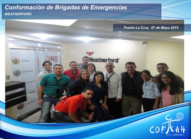 Conformación de Brigadas de Emergencias (WEATHERFORD) Puerto La Cruz