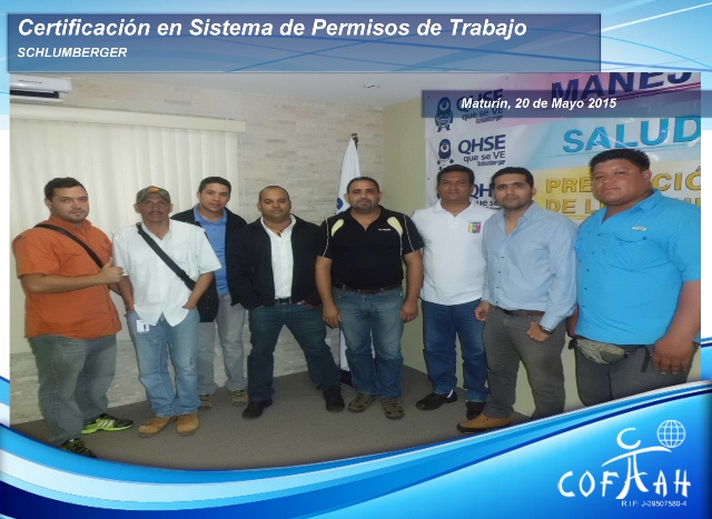 Certificación en Sistema de Permisos de Trabajo (SCHLUMBERGER) Maturín