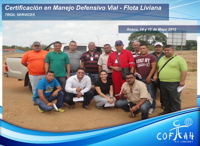Certificación en Manejo Defensivo Vial - Flota Liviana (TROIL Services) Anaco