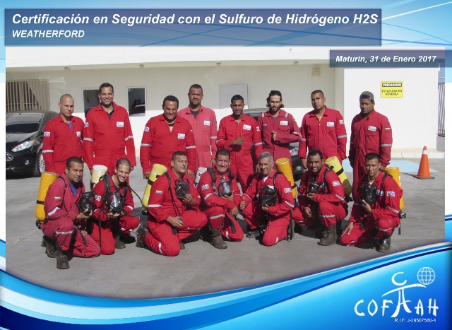 Certificación en Seguridad con el Sulfuro de Hidrógeno (WEATHERFORD) Maturin