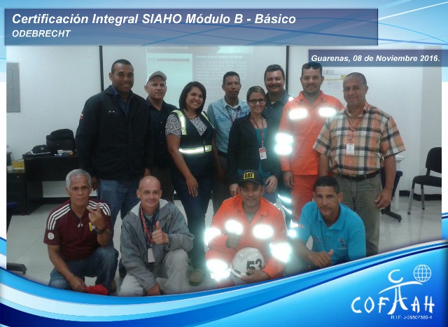 Certificación Integral SIAHO Módulo B – Básico (ODEBRECHT) Guarenas