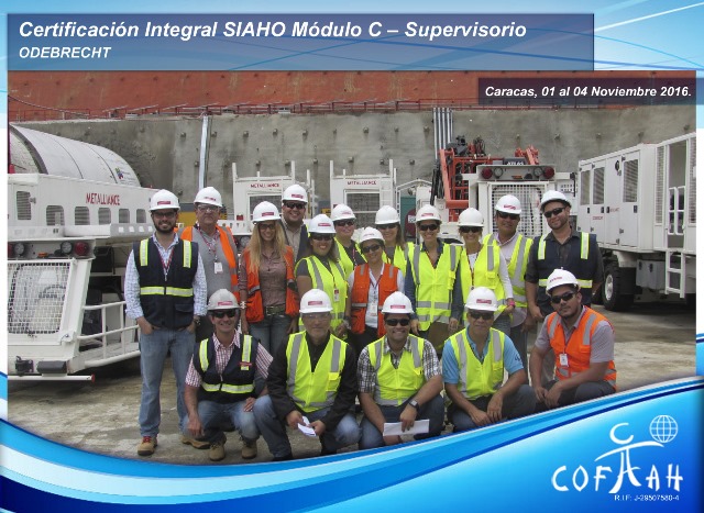 Certificación Integral SIAHO Módulo C – Supervisorio (ODEBRECHT) Caracas
