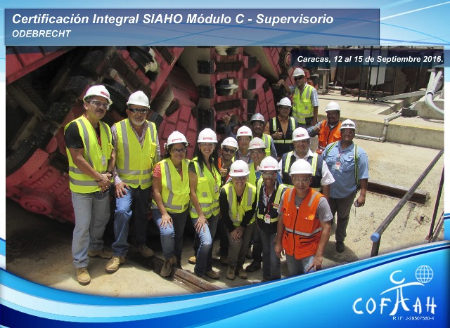 Certificación Integral SIAHO Módulo C – Supervisorio (ODEBRECHT) Caracas