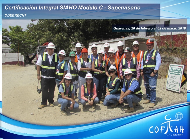 Certificación Integral SIAHO Módulo C – Supervisorio (ODEBRECHT) Guarenas