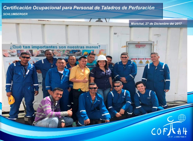 Certificación Ocupacional para Personal de Taladros de Perforación (SCHLUMBERGER) Morichal