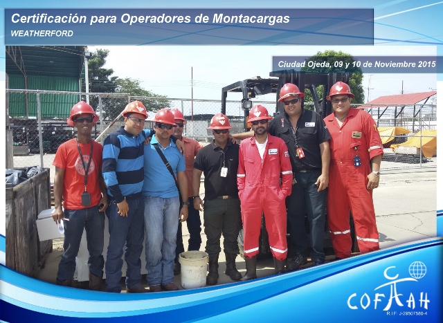 Certificación para Operadores de Montacargas (WEATHERFORD) Ciudad Ojeda