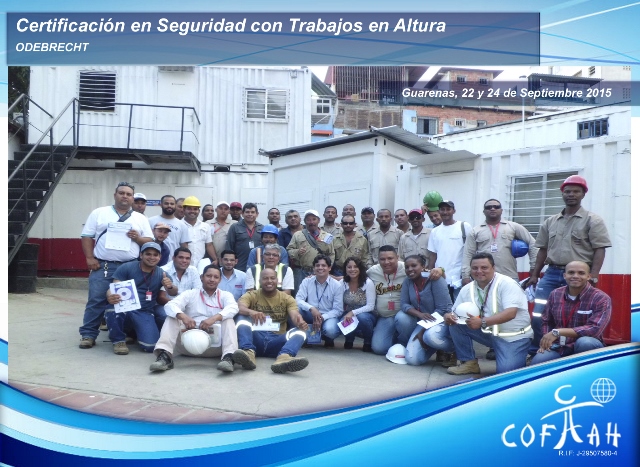 Certificación en Seguridad con Trabajos en Altura (ODEBRECHT) Guarenas