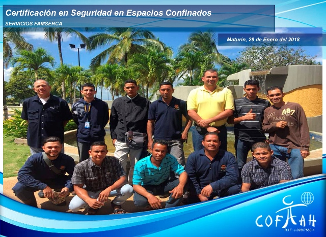 Certificación en Seguridad en Espacios Confinados (FAMSERCA) Maturín