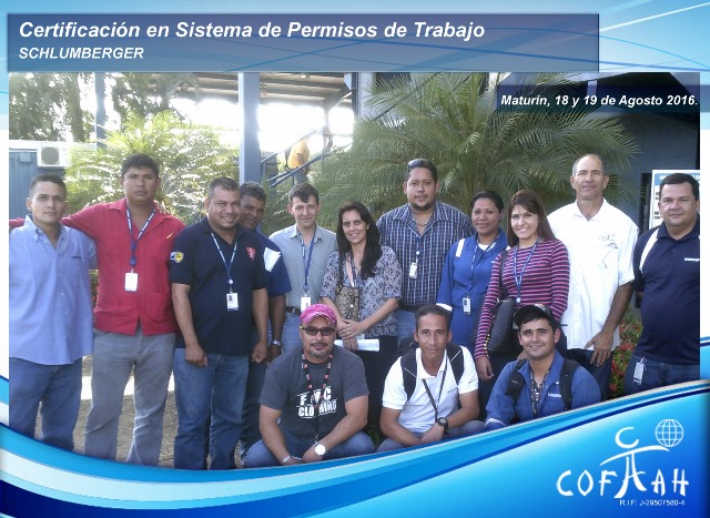 Certificación en Sistema de Permisos de Trabajo (SCHLUMBERGER) Maturín