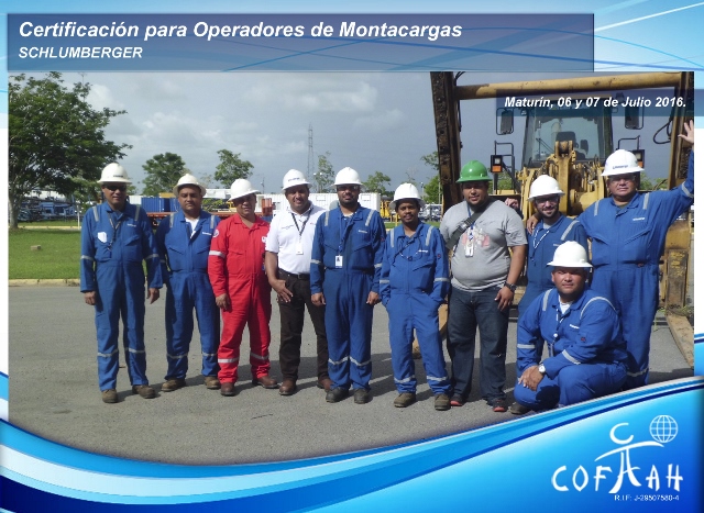 Certificación para Operadores de Montacargas (SCHLUMBERGER) Maturín