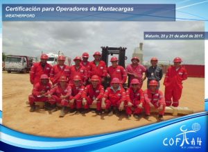 Certificación para Operadores de Montacargas (WEATHERFORD) Maturín