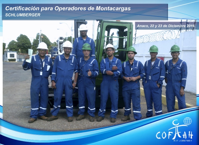 Certificación para Operadores de Montacargas (SCHLUMBERGER) Anaco