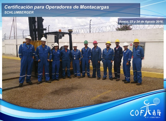 Certificación para Operadores de Montacargas (SCHLUMBERGER) Anaco