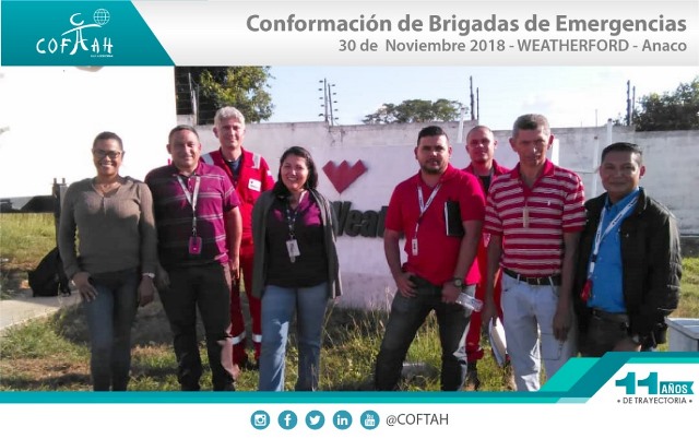 Conformación de Brigadas de Emergencias (WEATHERFORD) Anaco
