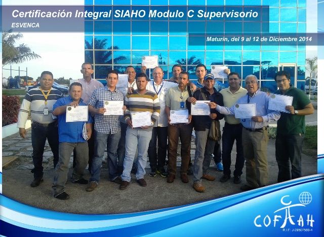 Certificación Integral SIAHO Módulo C - Supervisorio (ESVENCA) Maturín