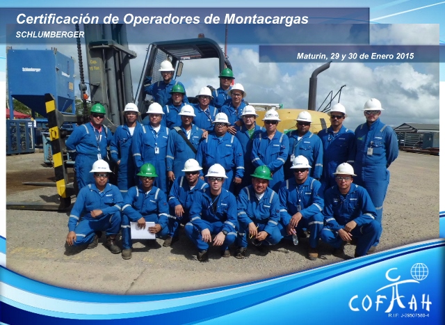 Certificación de Operadores de Montacargas (SCHLUMBERGER) Maturín