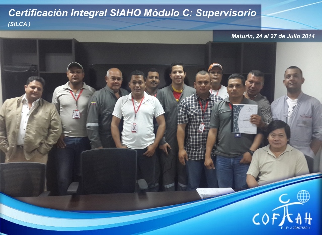 Certificación Integral SIAHO Módulo C Supervisorio (SILCA) Maturín