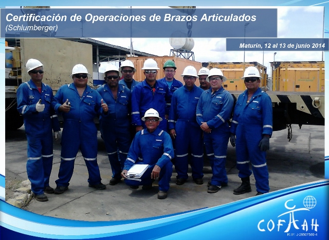 Certificación Operadores de Brazos Articulados (SCHLUMBERGER) Anaco