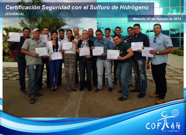 Certificación en Seguridad con el Sulfuro de Hidrógeno (ESVENCA) Maturín