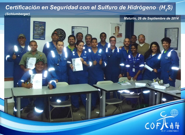 Certificación en Seguridad con el Sulfuro de Hidrógeno (SCHLUMBERGER) Maturín