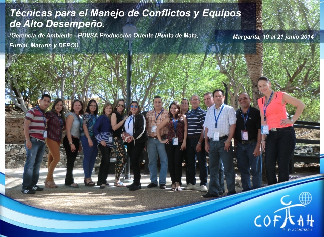 Técnicas para el Manejo de Conflictos y Equipos de Alto Desempeño (PDVSA) Isla de Margarita