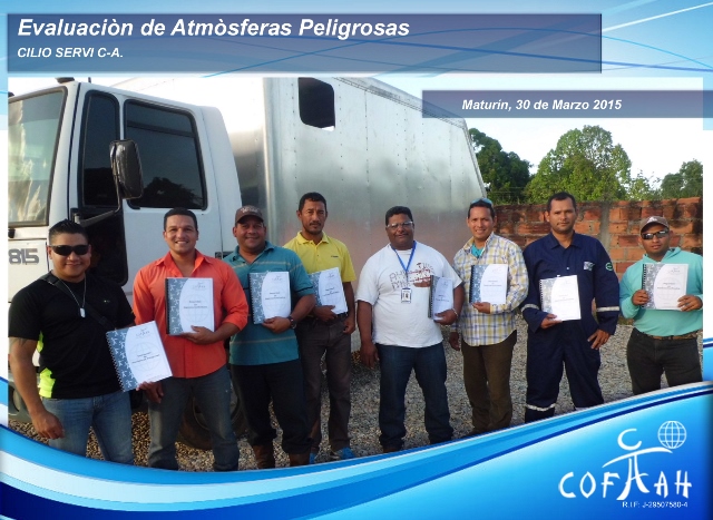 Certificación en Evaluación de Atmóferas Peligrosas (CLIO SERVI) Maturín