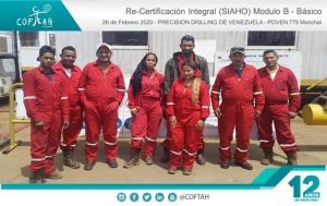 Re-Certificación Integral SIAHO Módulo B - Básico (PRECISION DRILLING) Taladro PDVEN 779 Morichal