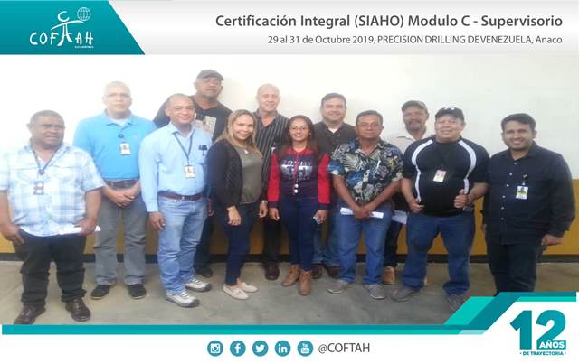 Certificación Integral SIAHO Módulo C - Supervisorio (PRECISION DRILLING) Anaco