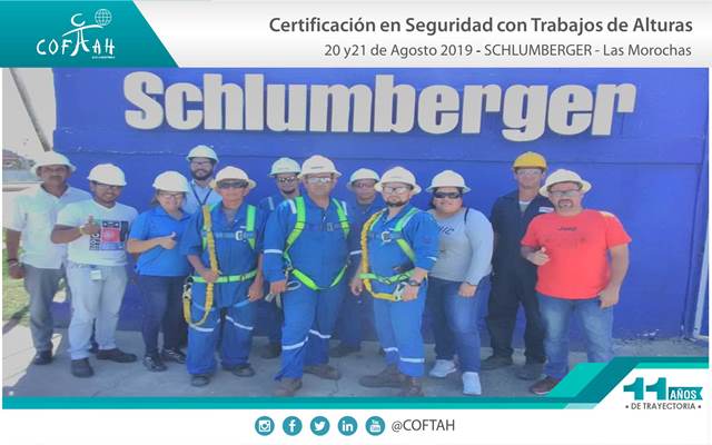Certificación en Seguridad con Trabajos en Alturas (SCHLUMBERGER) Las Morochas