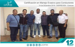 Certificación en Manejo Evasivo para Conductores (SISPREVEN) Caracas