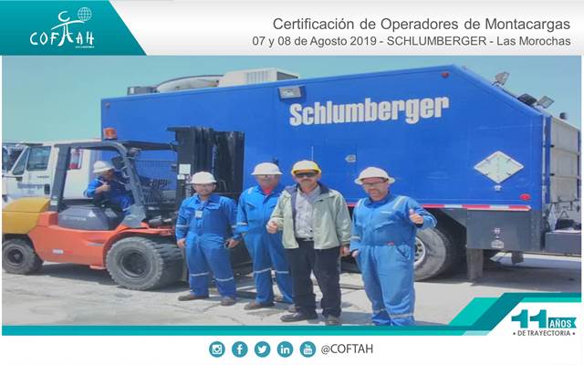 Certificación de Operadores de Montacargas (SCHLUMBERGER) Las Morochas