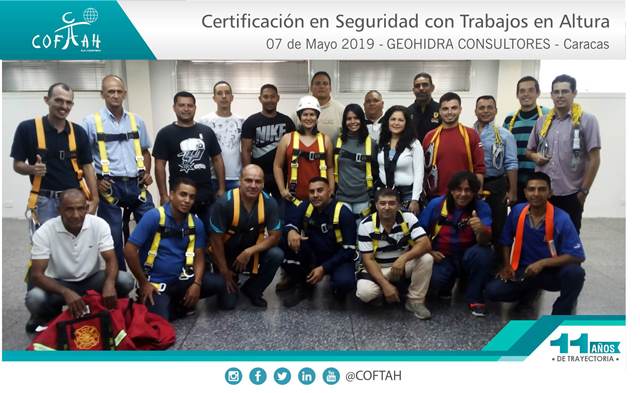 Certificación en Seguridad con Trabajos en Altura (GEOHIDRA CONSULTORES) Caracas