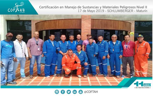 Certificación en Manejo de Sustancias y Materiales Peligrosos - Nivel II (SCHLUMBERGER) Maturín