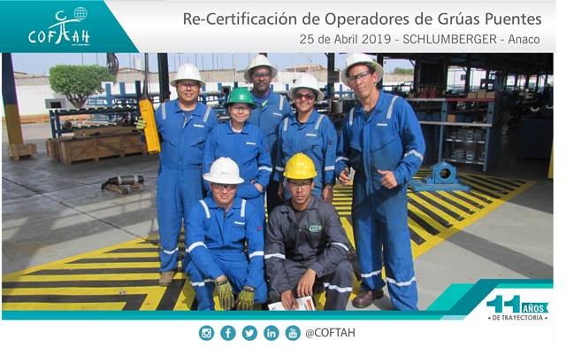 Re-Certificación de Operadores de Grúas Puentes  (SCHLUMBERGER) Anaco