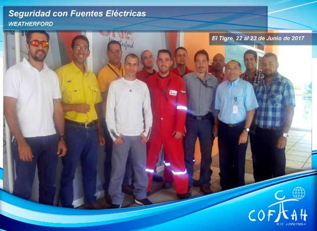 Seguridad con Fuentes Eléctricas (WEATHERFORD) El Tigre - Venezuela