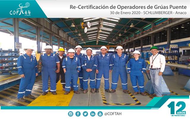 Re-Certificación de Operadores de Grúas Puentes (SCHLUMBERGER) Anaco