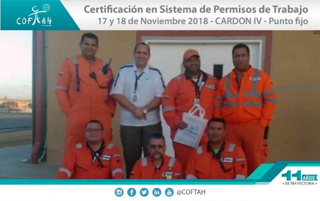 Certificación en Sistema de Permisos de Trabajo (CARDON IV) Punto Fijo