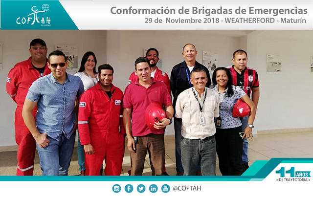 Conformación de Brigadas de Emergencias (WEATHERFORD) Maturín