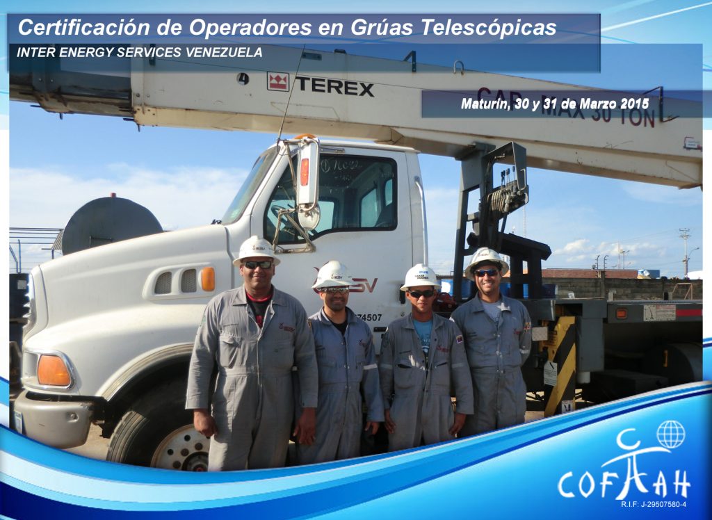 Certificación de Operadores de Grúas Telescópicas (INTER ENERGY SERVICES) Maturín