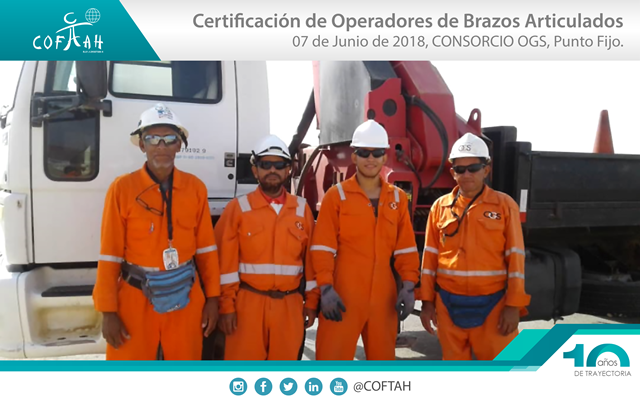 Certificación de Operadores de Brazos Artículados (OGS) Punto Fijo