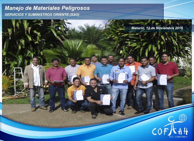 Manejo de Materiales Peligrosos (SSO) Maturín