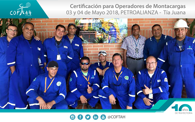 Certificación de Operadores de Montacargas (PETROALIANZA) Tia Juana