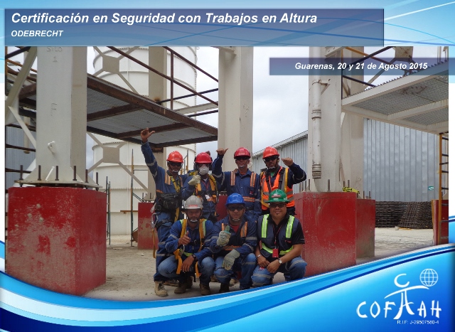 Certificación en Seguridad con Trabajos en Altura (ODEBRECHT) Guarenas