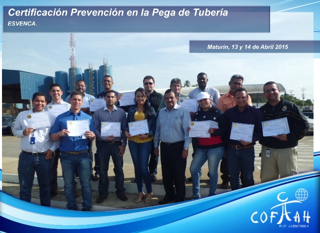 Certificación en la Prevención de Pega de Tuberías (ESVENCA) Maturín
