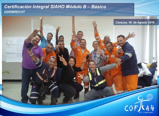 Certificación Integral SIAHO Módulo B – Básico (ODEBRECHT) Caracas