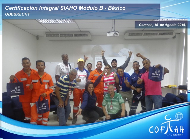 Certificación Integral SIAHO Módulo B – Básico (ODEBRECHT) Caracas