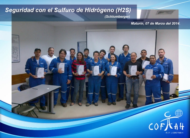 Certificación en Seguridad con el Sulfuro de Hidrógeno (SCHLUMBERGER) Maturín